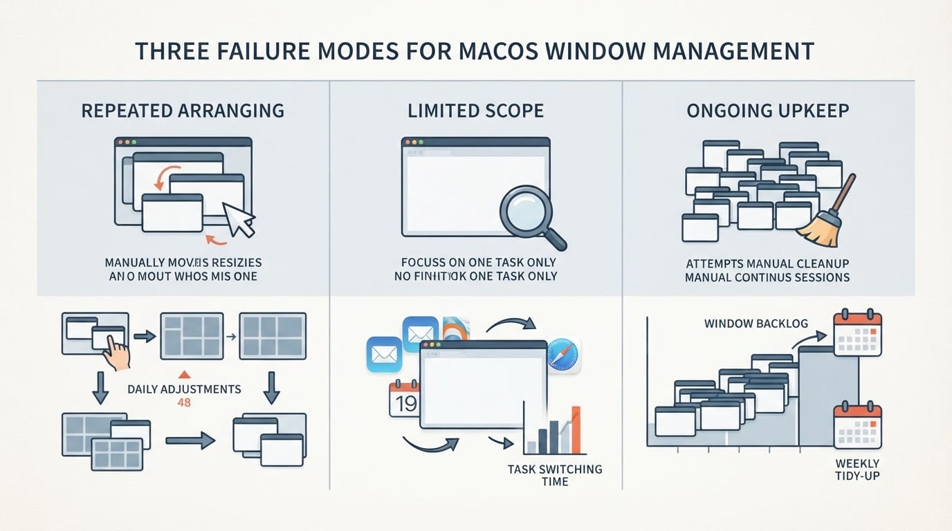 Workflow diagram for macos window management.